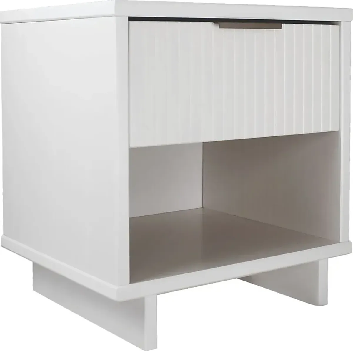 Bremmer V White Nightstand