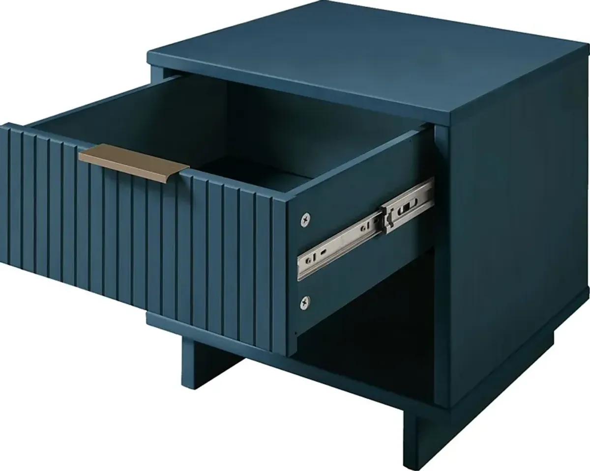 Bremmer V Midnight Blue Nightstand