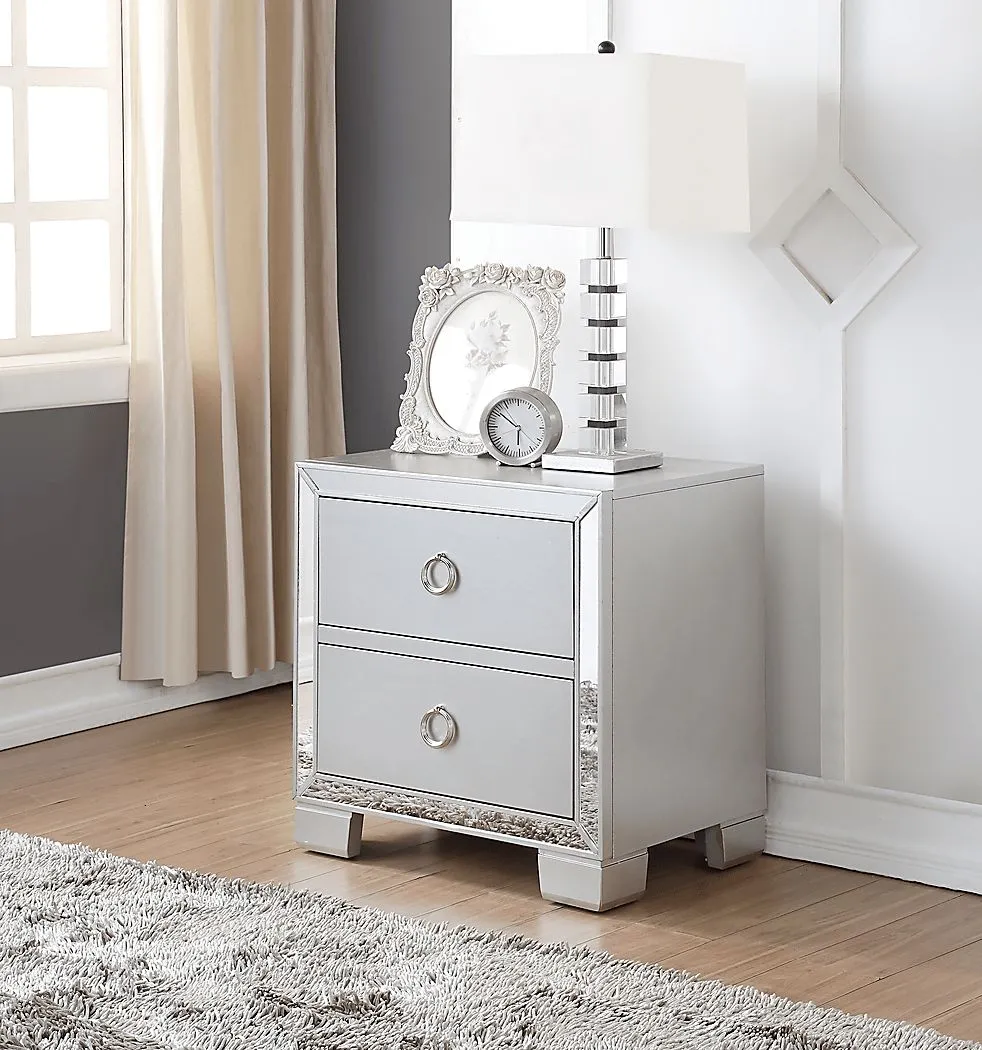 Cavaness Gray Nightstand