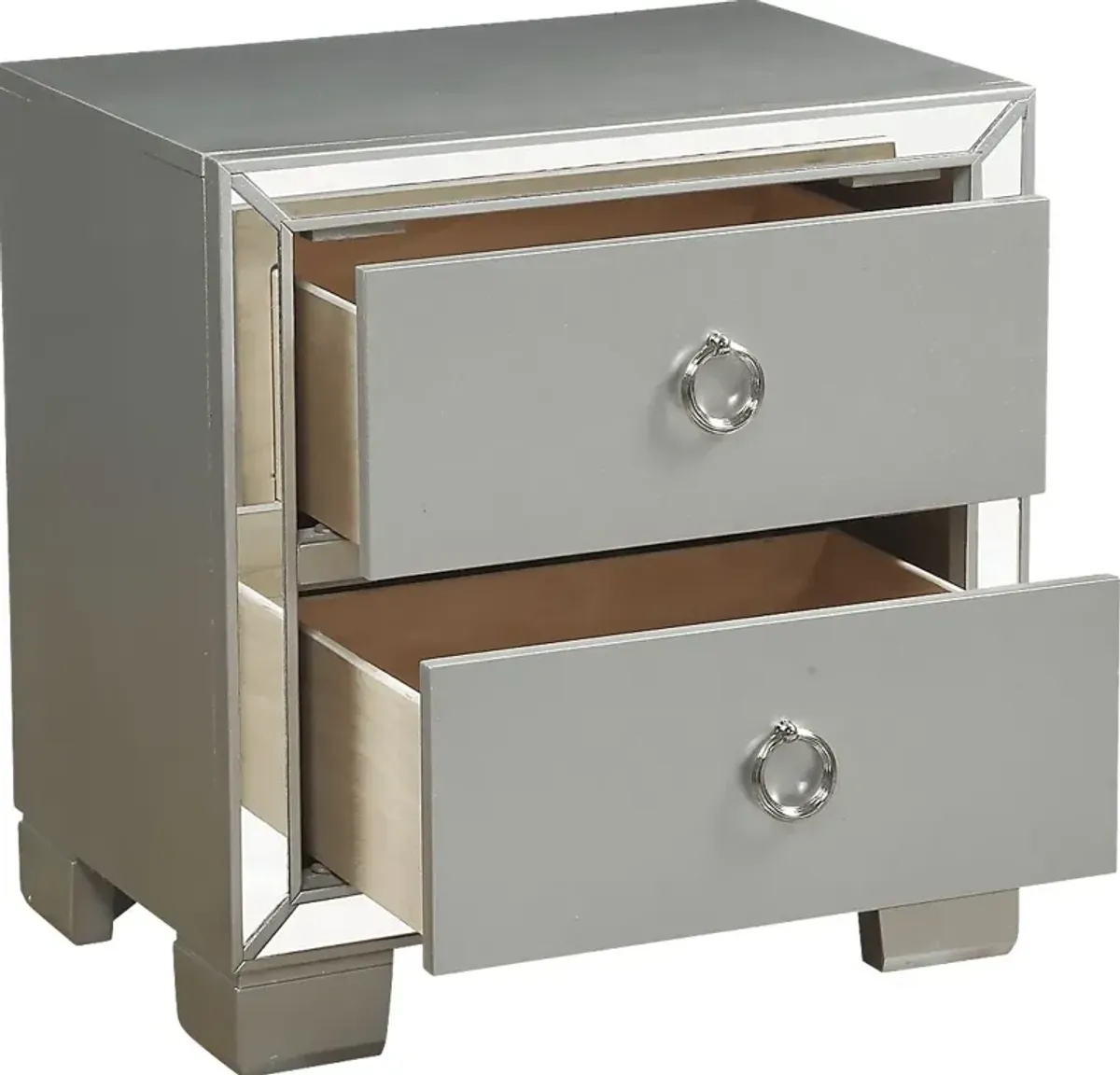 Cavaness Gray Nightstand