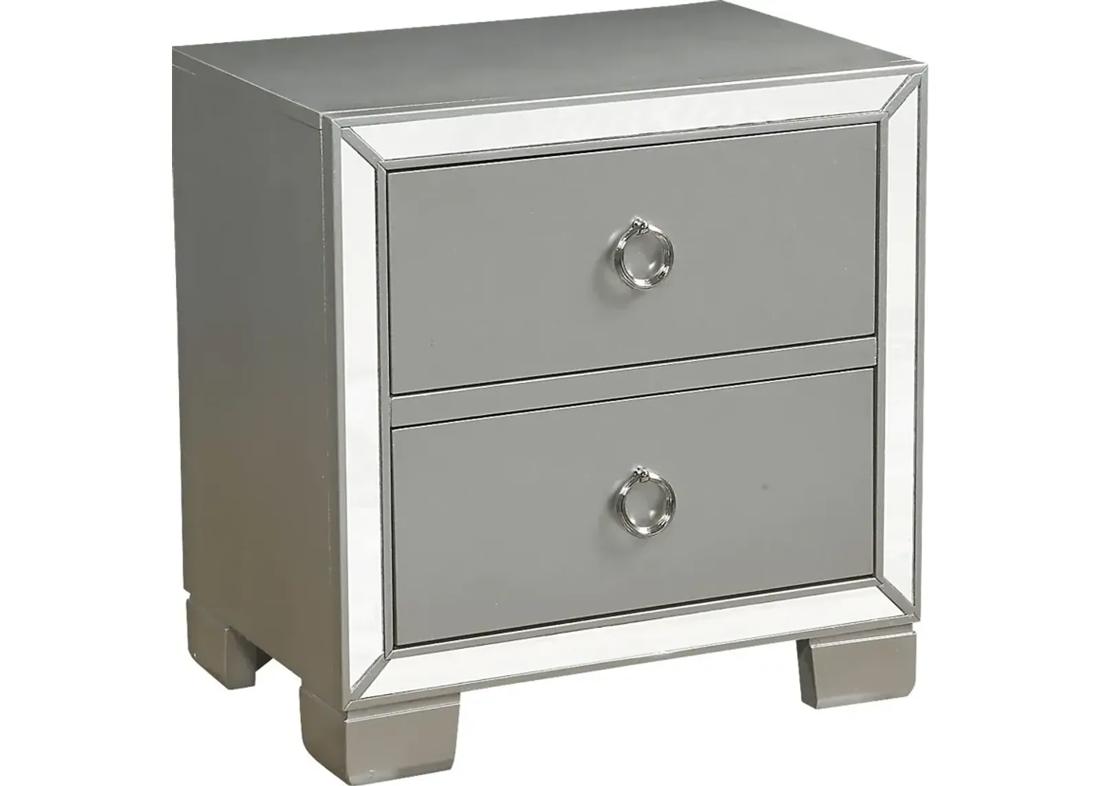 Cavaness Gray Nightstand