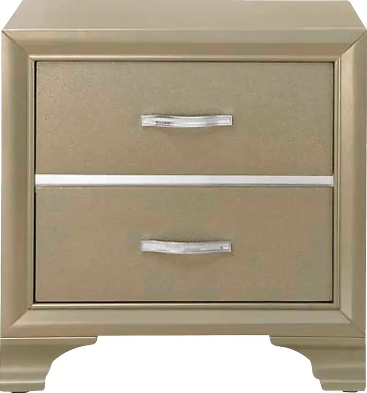 Cloverview Champagne Nightstand