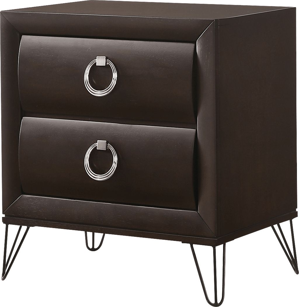 Copasaw Dark Brown Nightstand