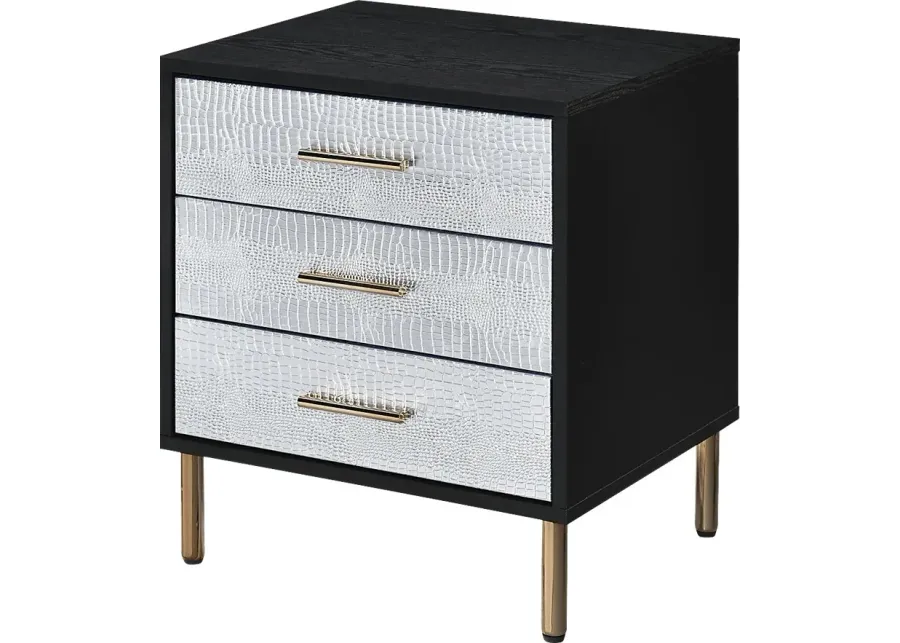 Lunenburg I Black Nightstand