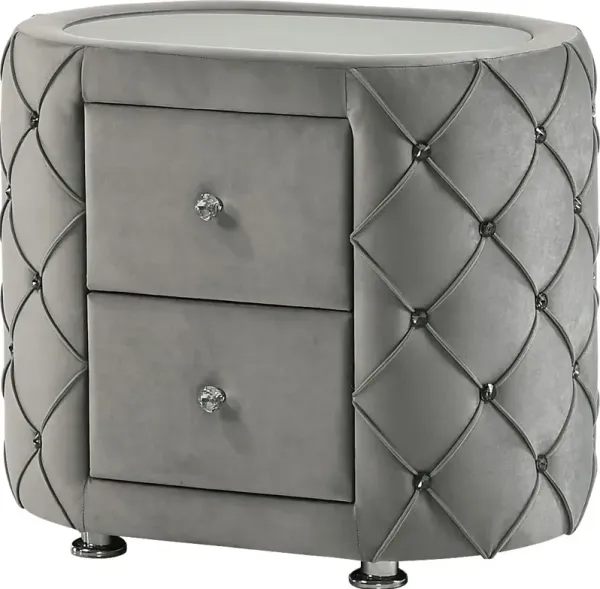 Marmande Gray Nightstand