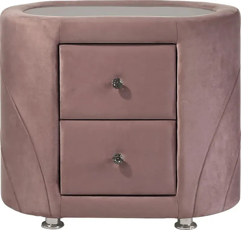 Pontiff Pink Nightstand