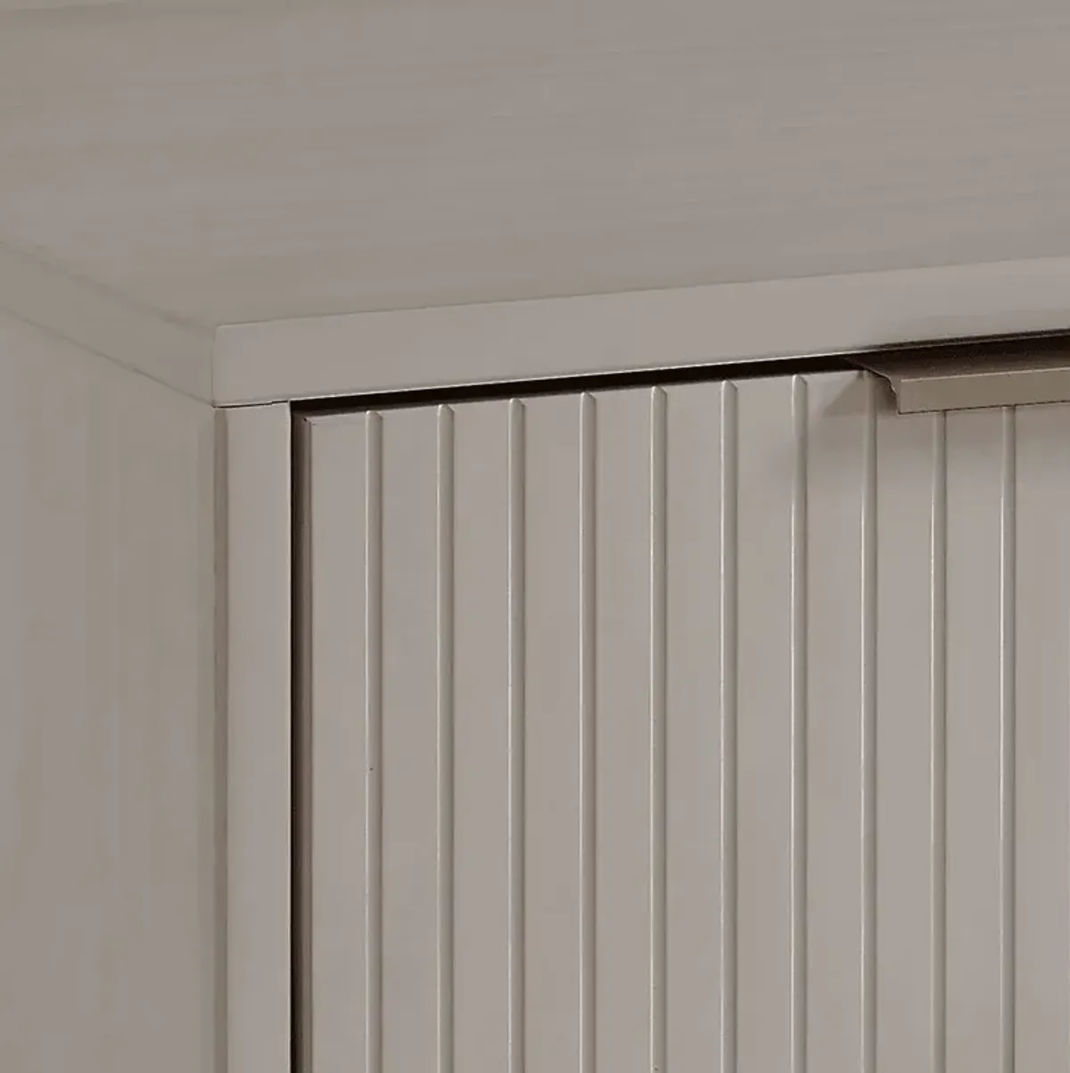 Bremmer V Light Gray Nightstand