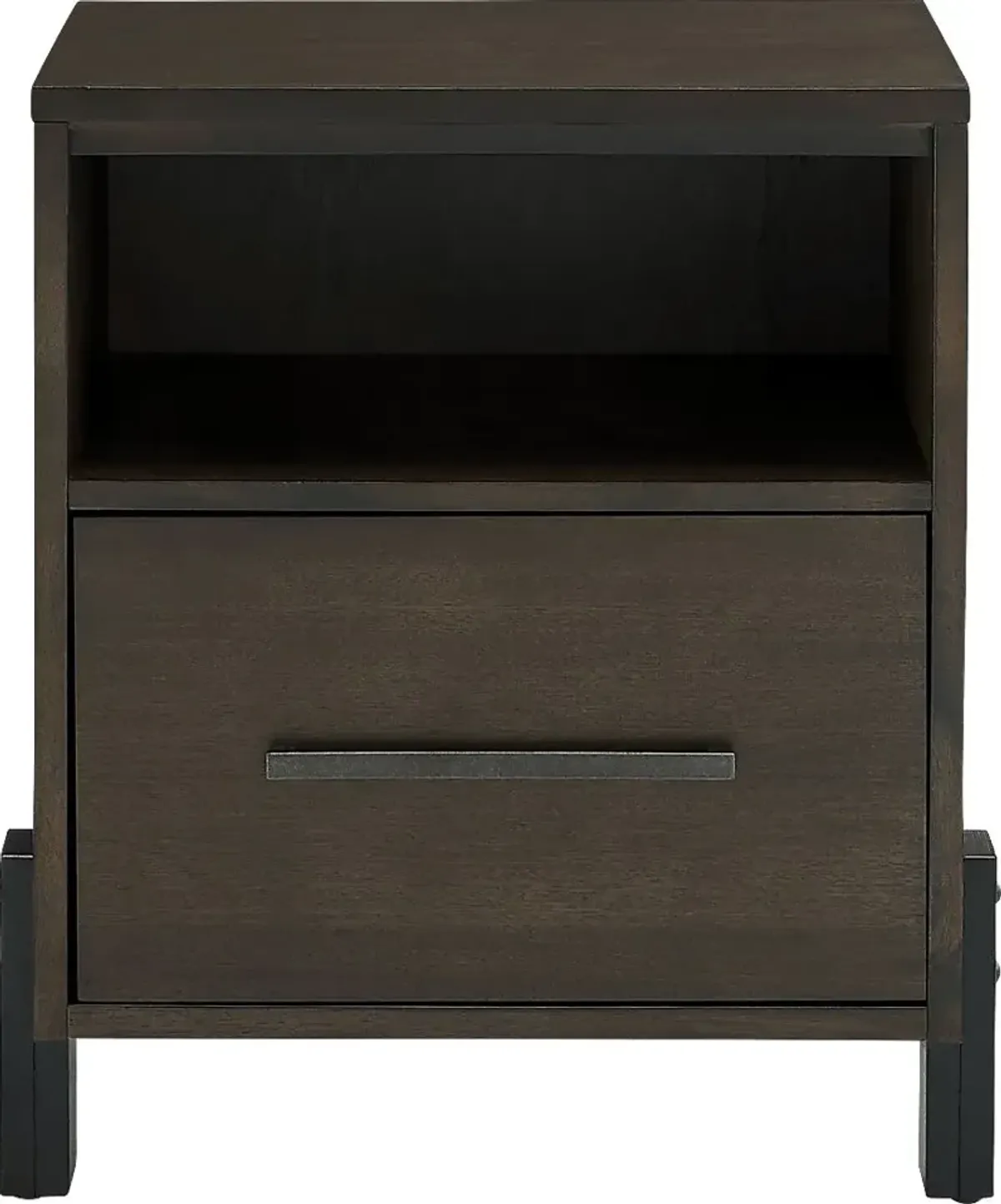 Windleaf Dark Brown Nightstand