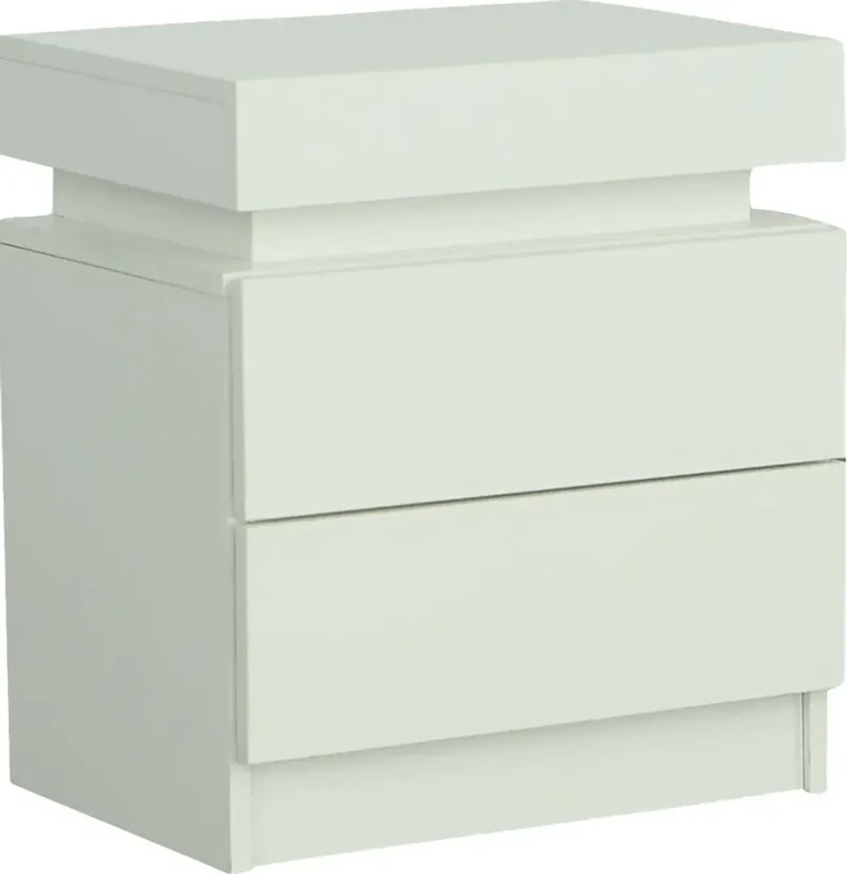 Towhee I White Nightstand