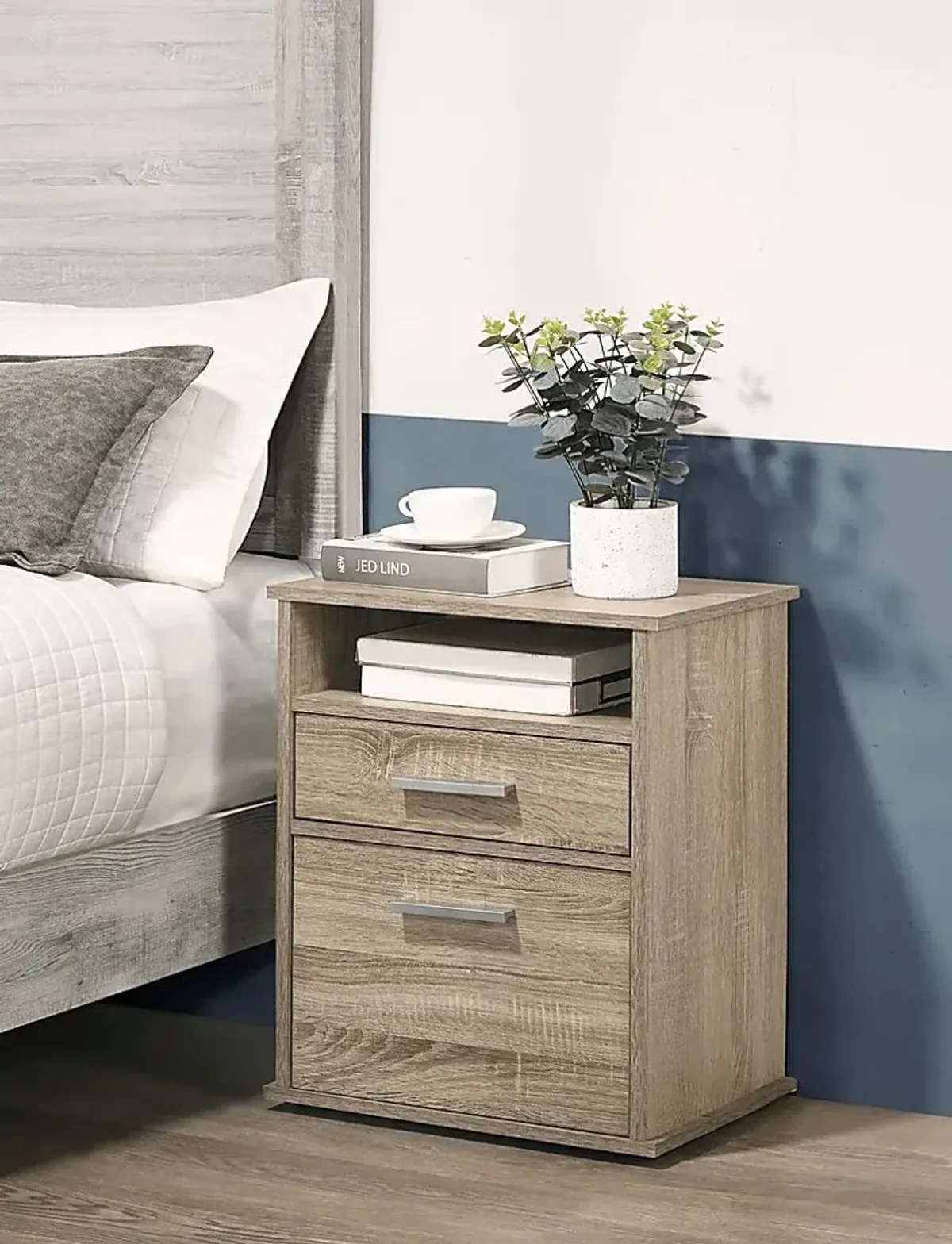 Fernedge II Tan Nightstand