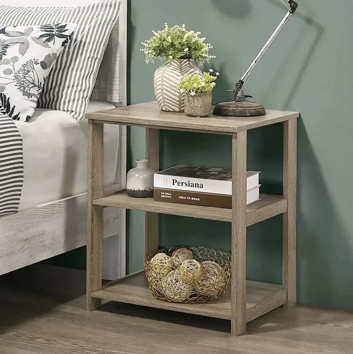 Fernedge III Tan Nightstand