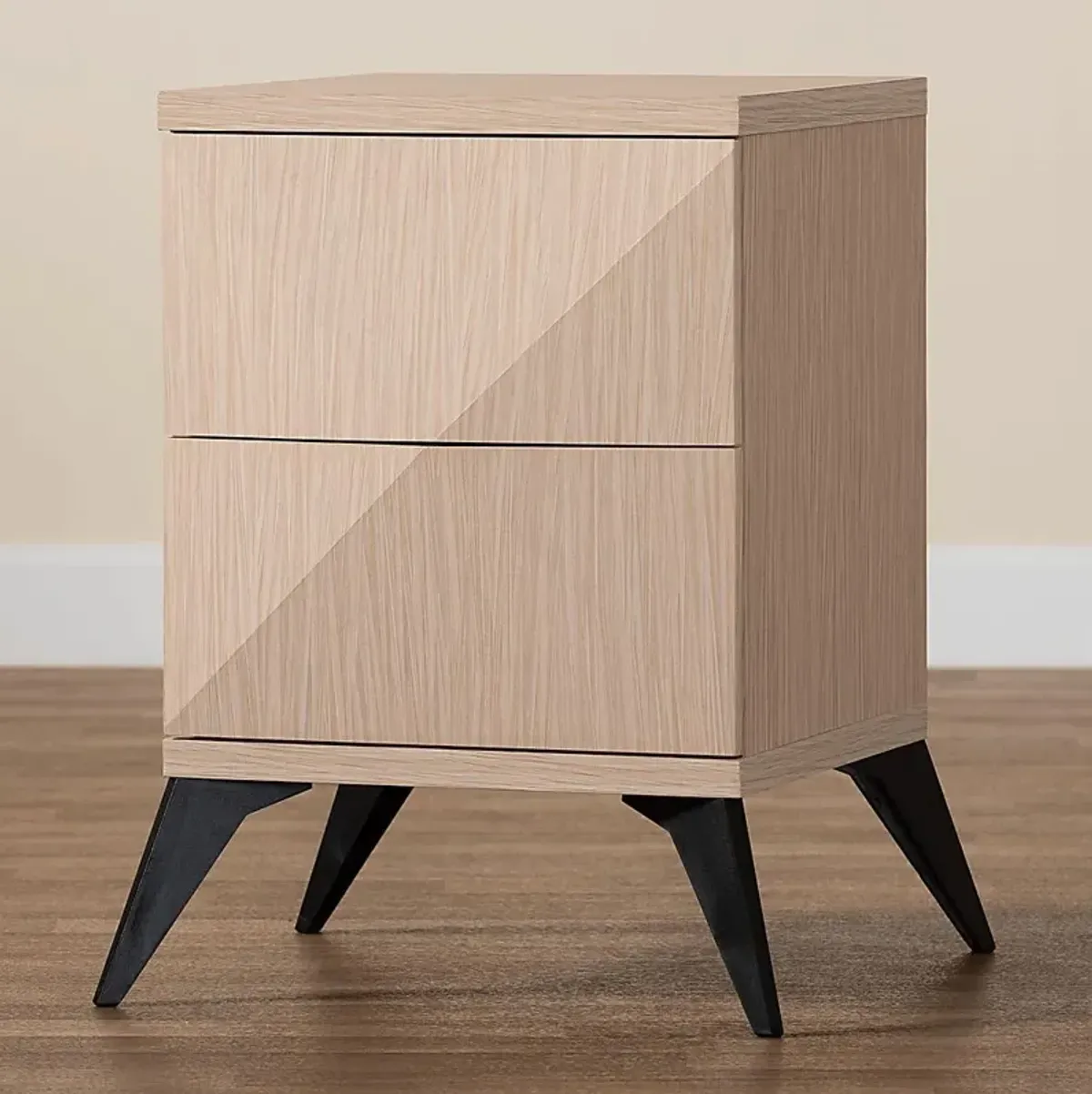 Livius Light Brown Nightstand