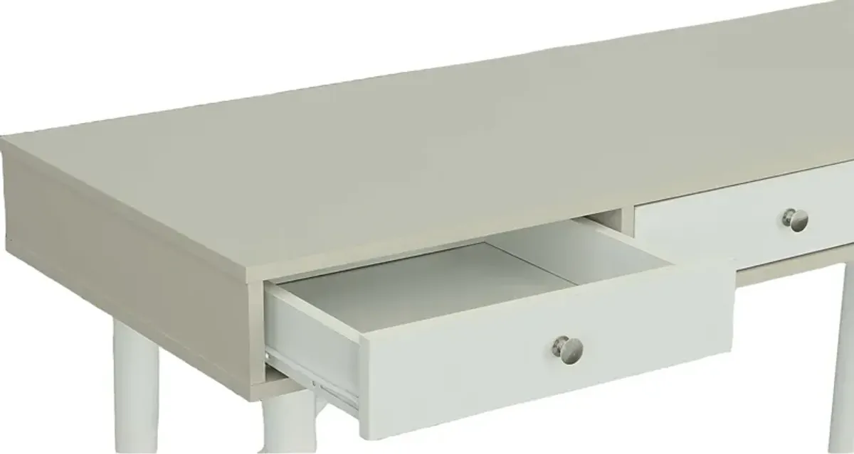 Attems White Vanity Desk