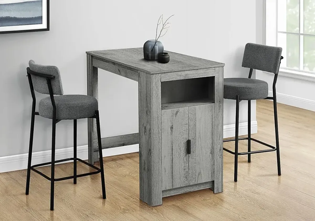Blusage Gray Counter Height Dining Table