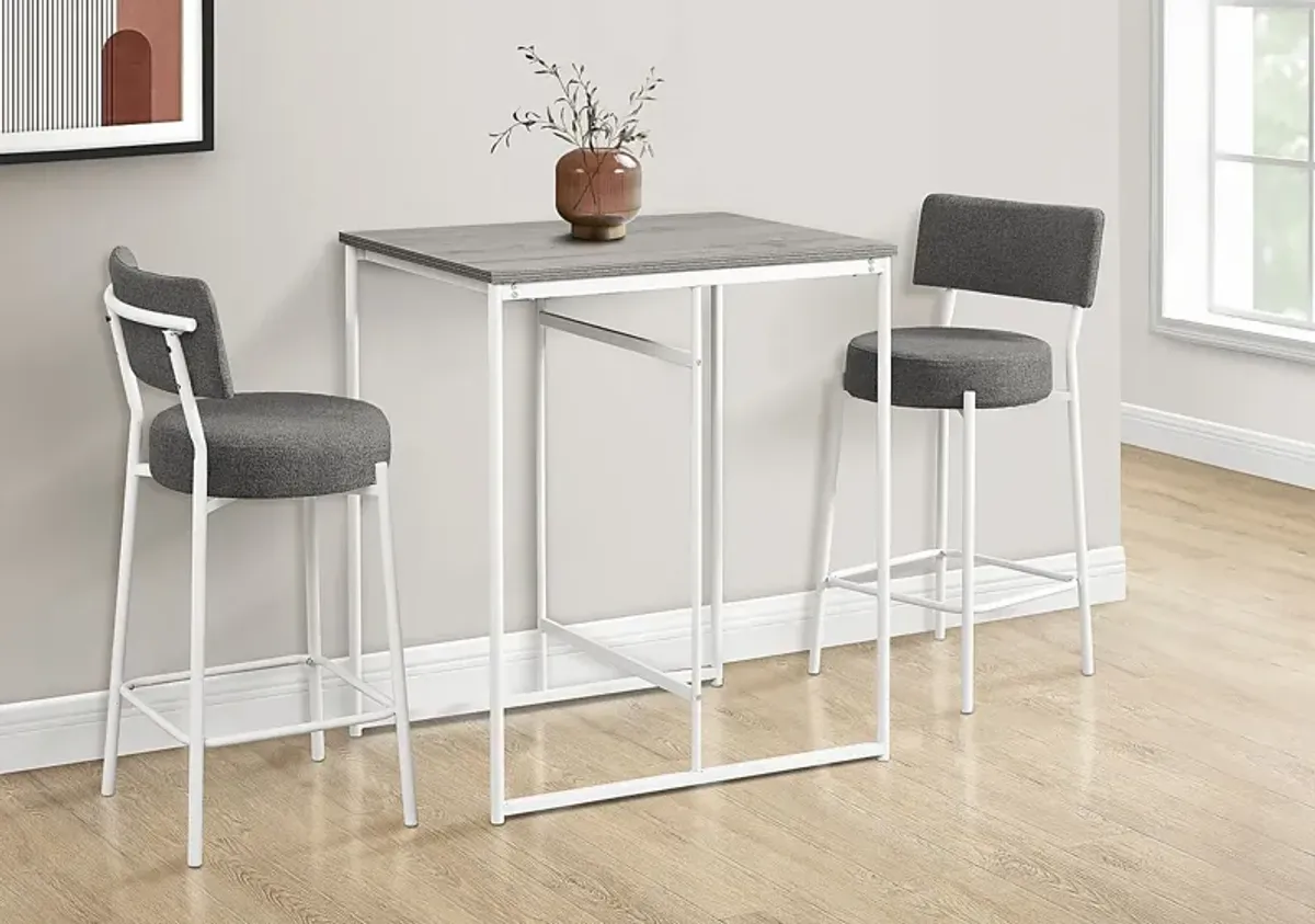 Lessardy Gray Counter Height Dining Table