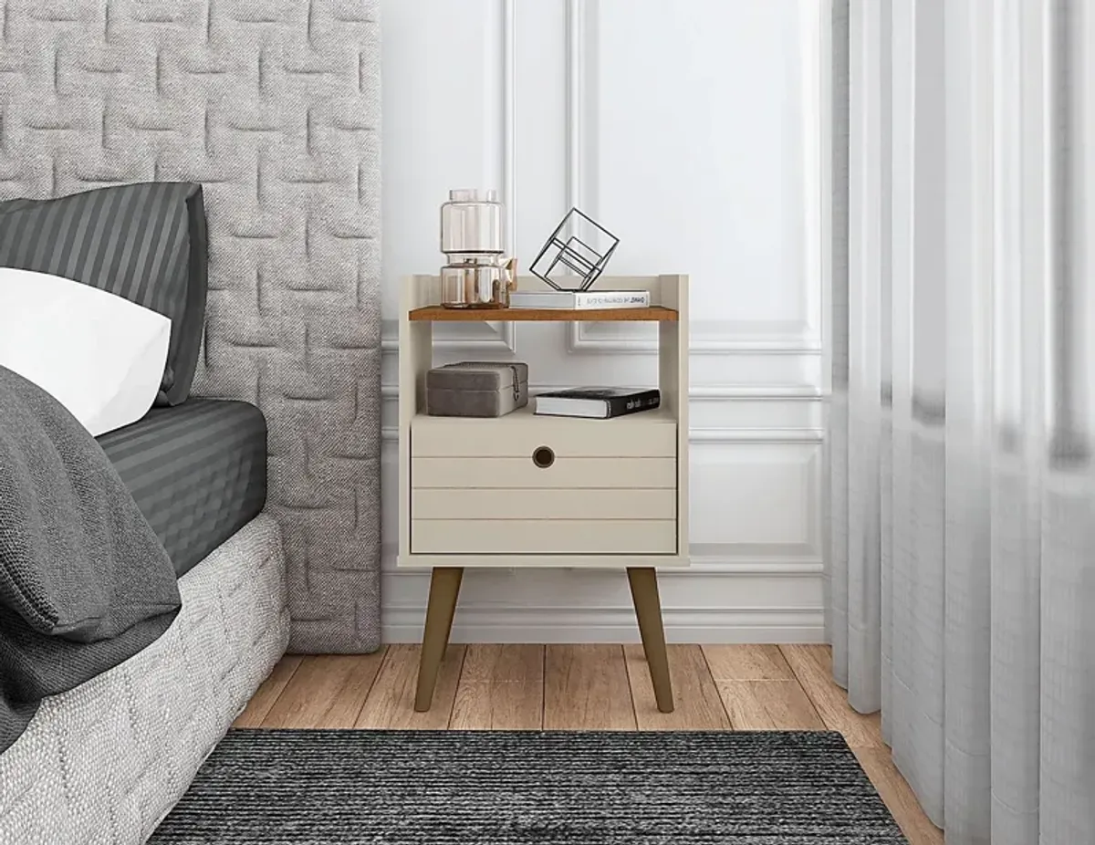 Corriedale Off-White Nightstand