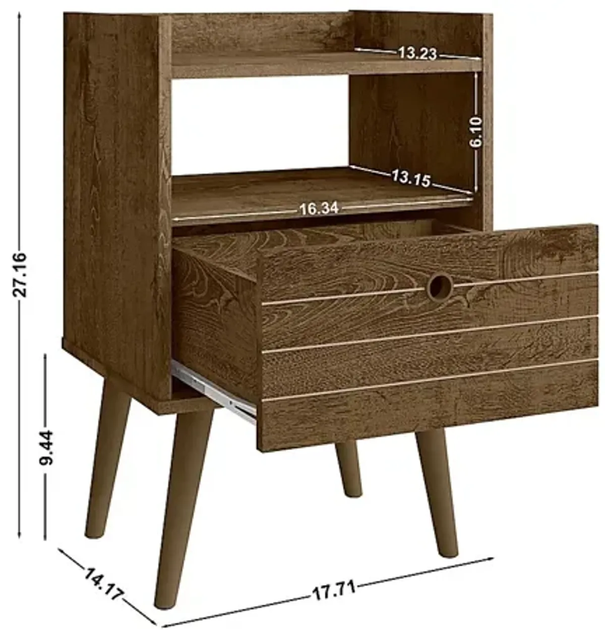 Corriedale Brown Nightstand