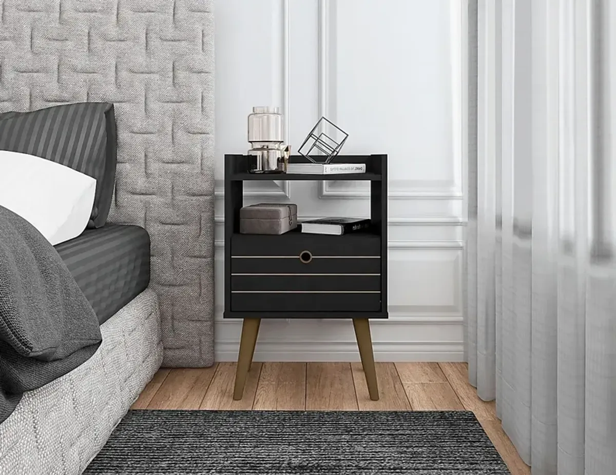 Corriedale Black Nightstand