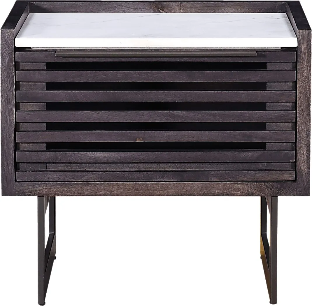 Lonnecker Gray Nightstand