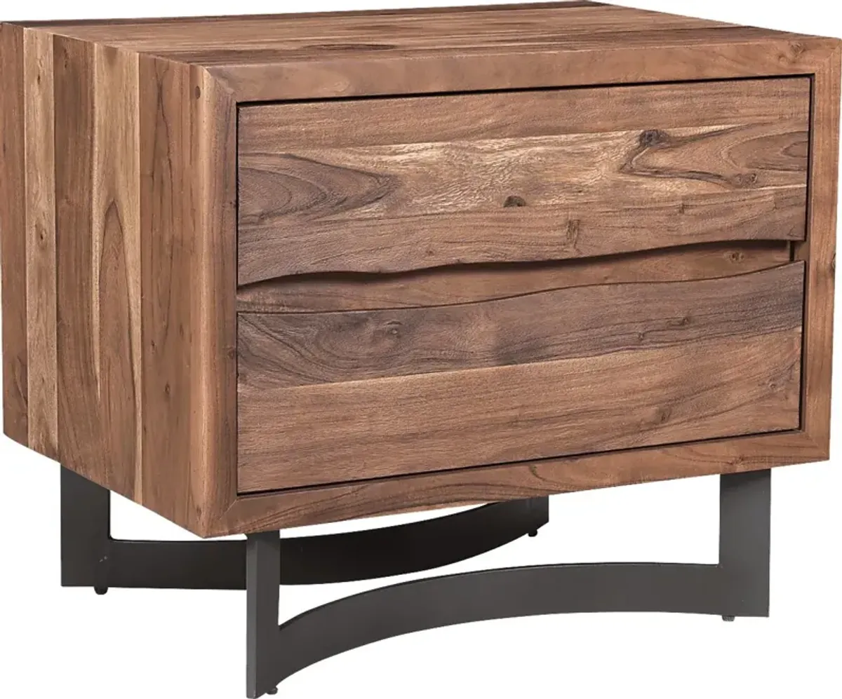 Lochness Brown Nightstand