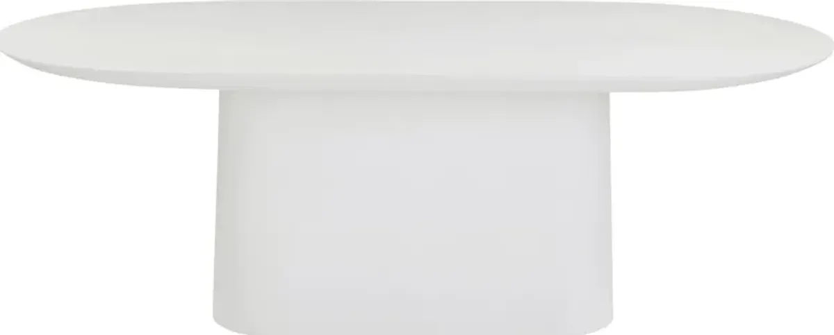 Pixydale Outdoor White Dining Table