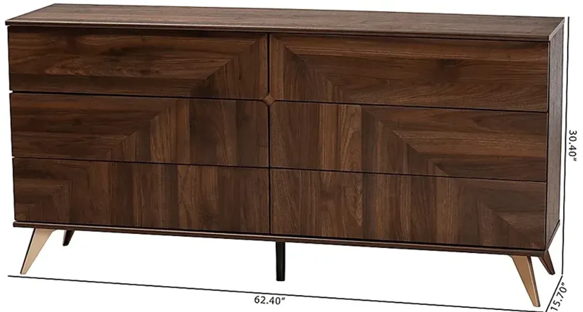 Riedesel Brown Dresser