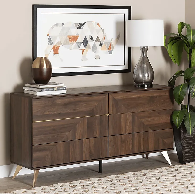 Riedesel Brown Dresser