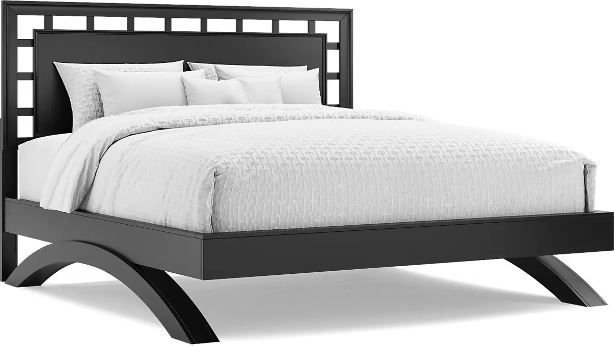 Belcourt Black 5 Pc King Lattice Arch Bedroom