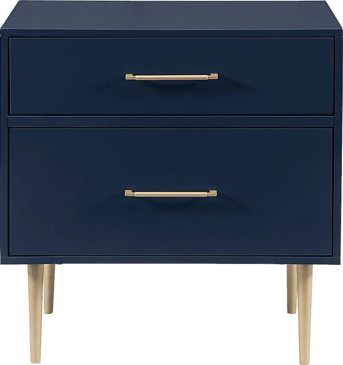 Thyson Navy Nightstand