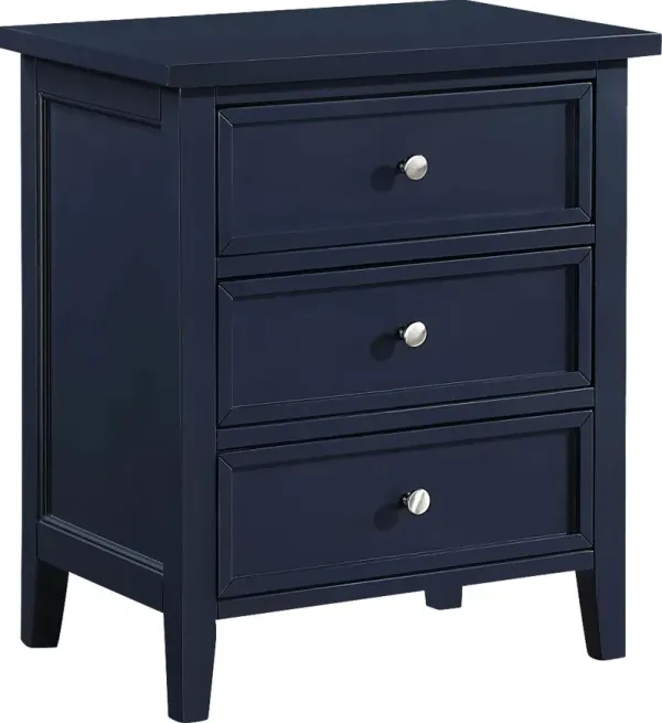 Brynlee Dark Blue Nightstand