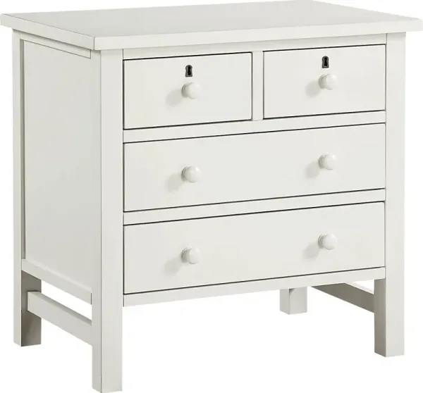 Jahkay White Nightstand