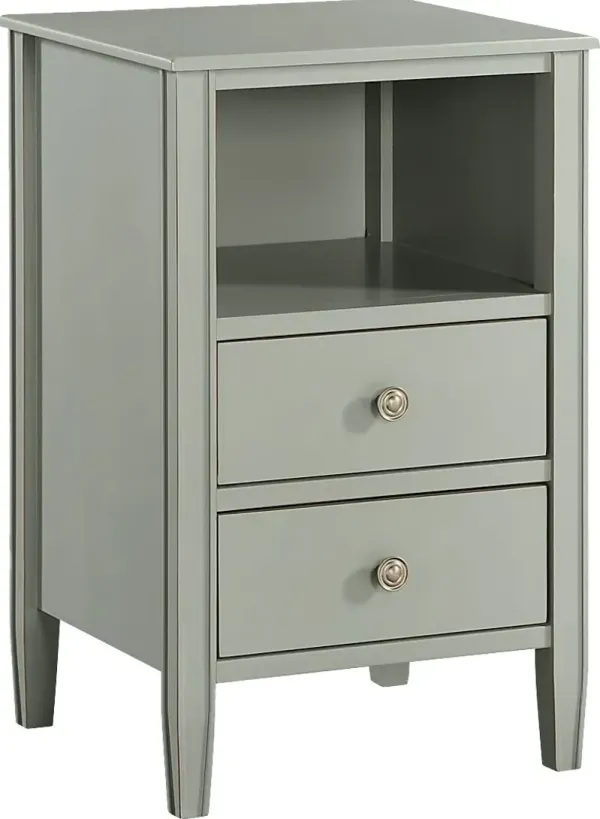 Rhad Gray Nightstand