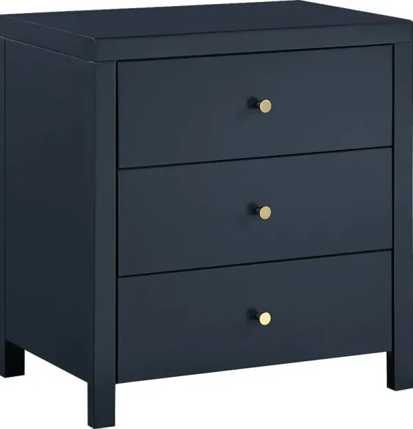 Jamaad Blue Nightstand
