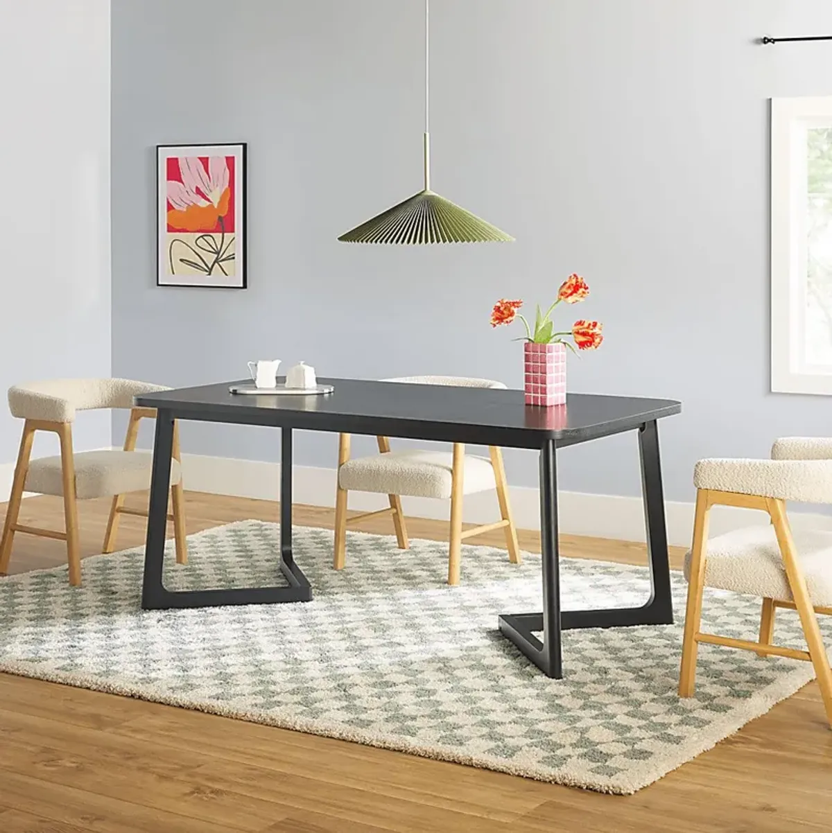 Villandrie Black Dining Table