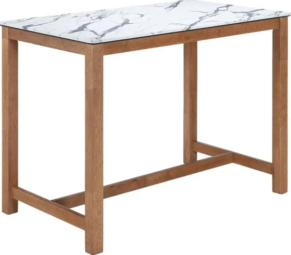 Sherin White Counter Height Table