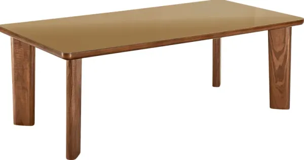 Crystalware Brown Rectangle Dining Table