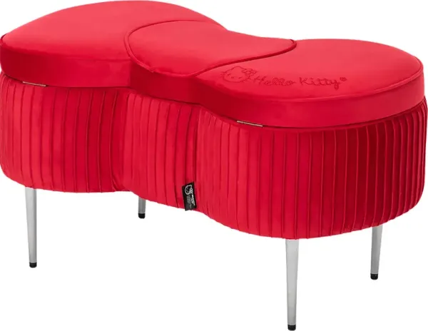 Kids Hello Kitty Red Storage Bench