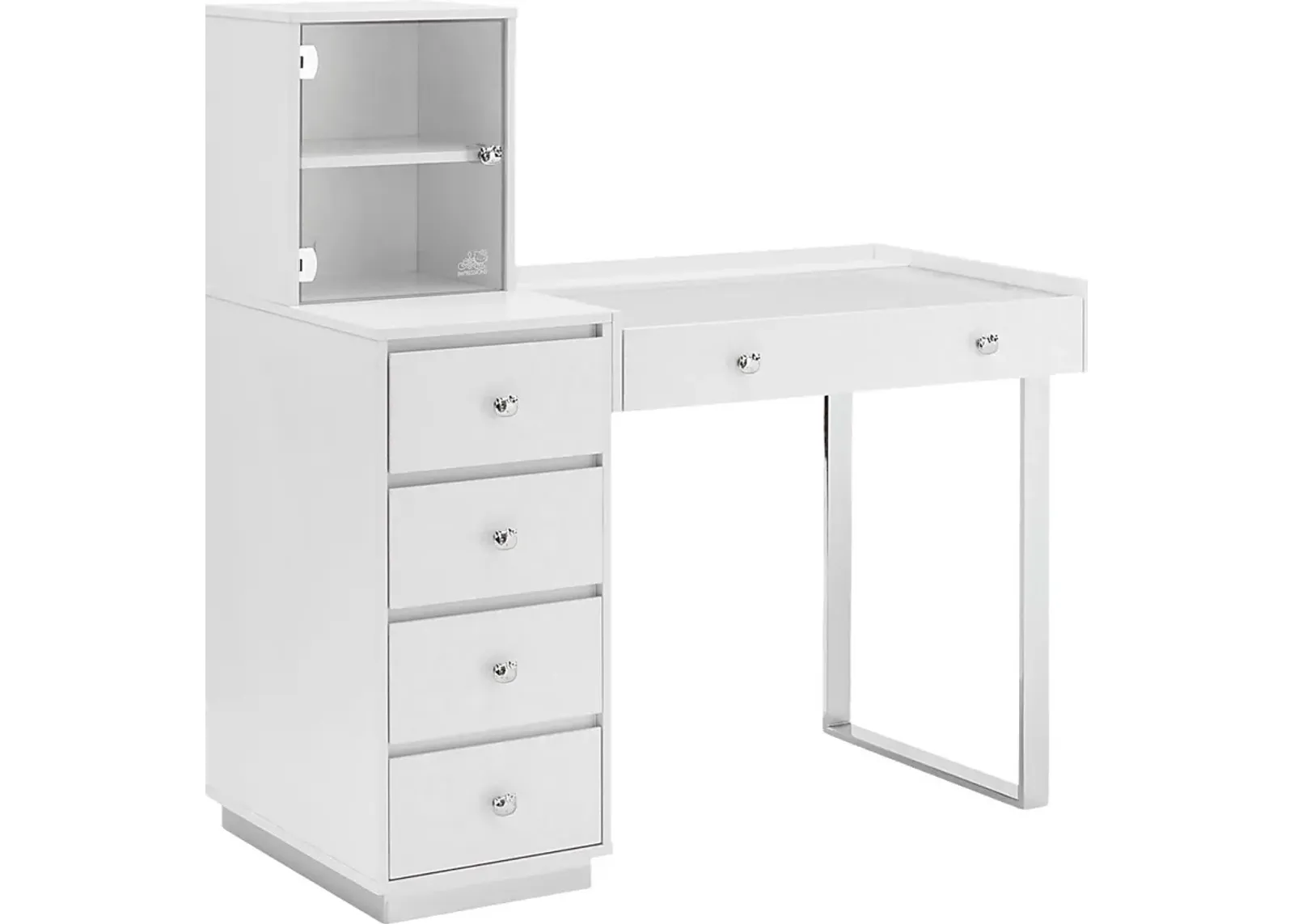 Kids Hello Kitty Vanity I Silver Desk