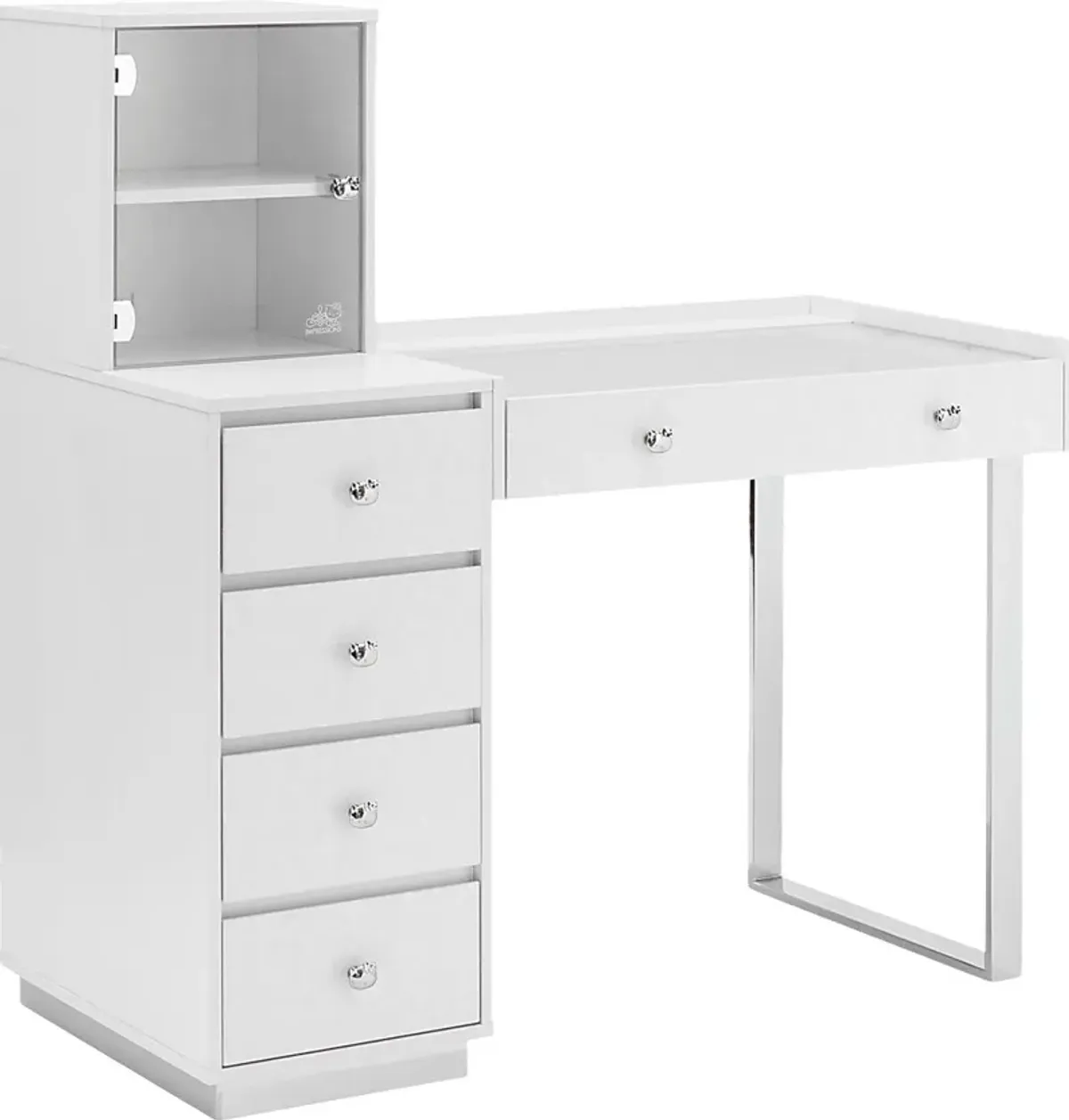 Kids Hello Kitty Vanity I Silver Desk