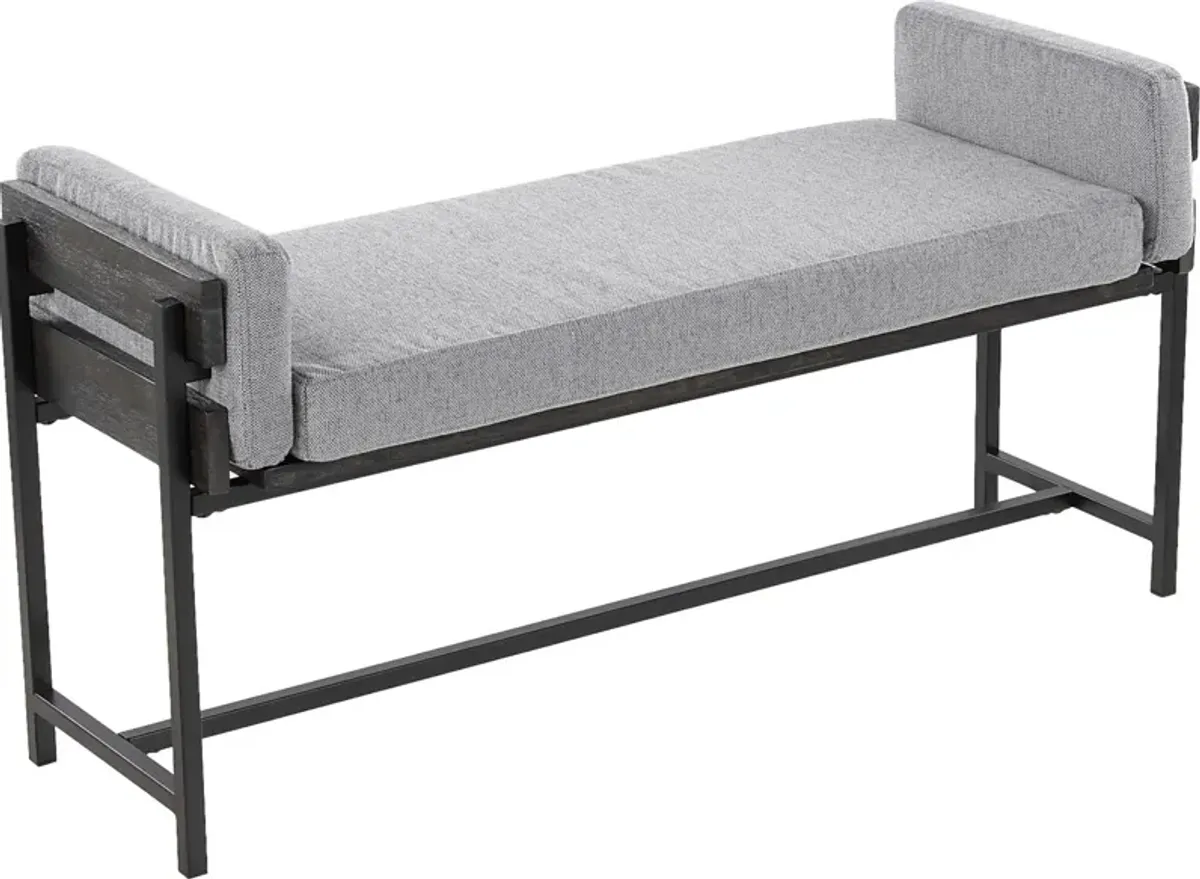 Gardencove II Gray Bench