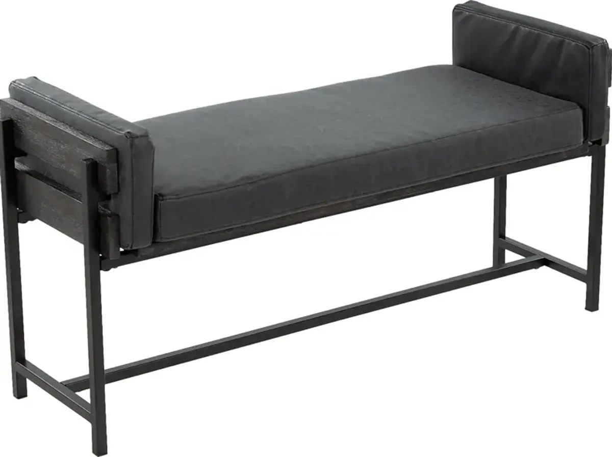 Gardencove II Black Bench