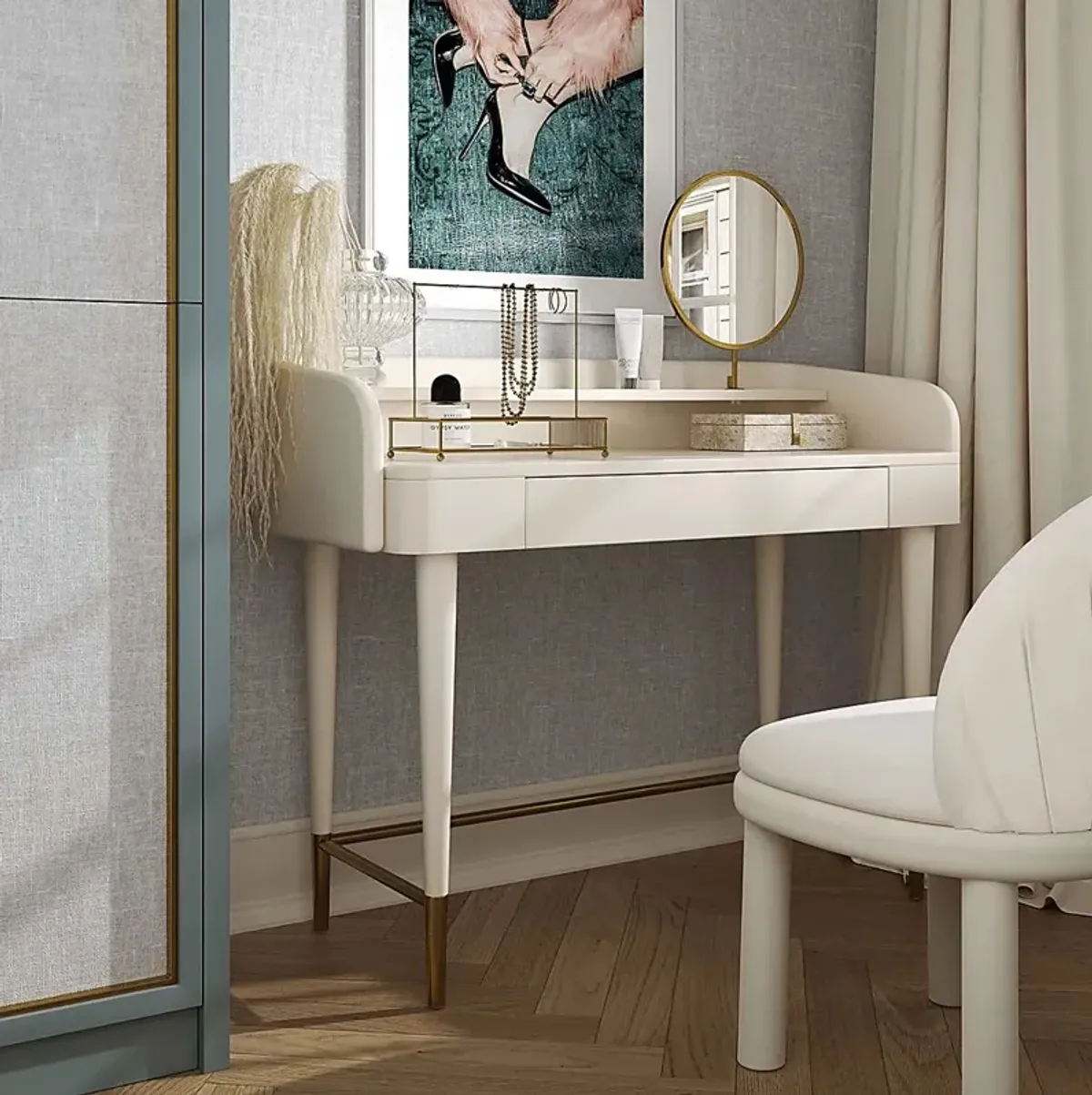 Vermilyea Cream Vanity