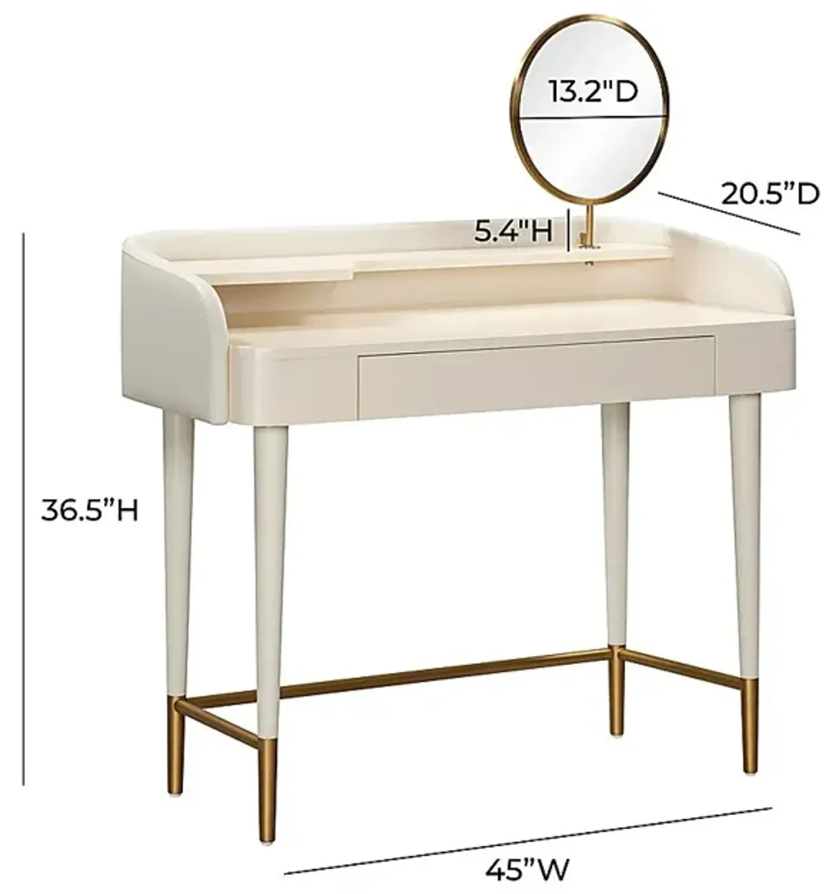 Vermilyea Cream Vanity