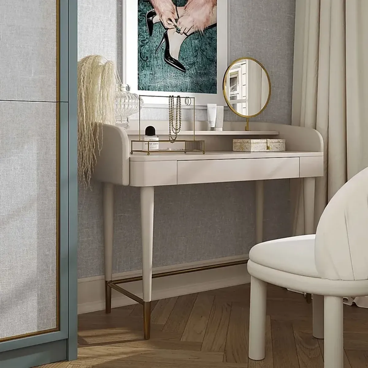 Vermilyea Taupe Vanity