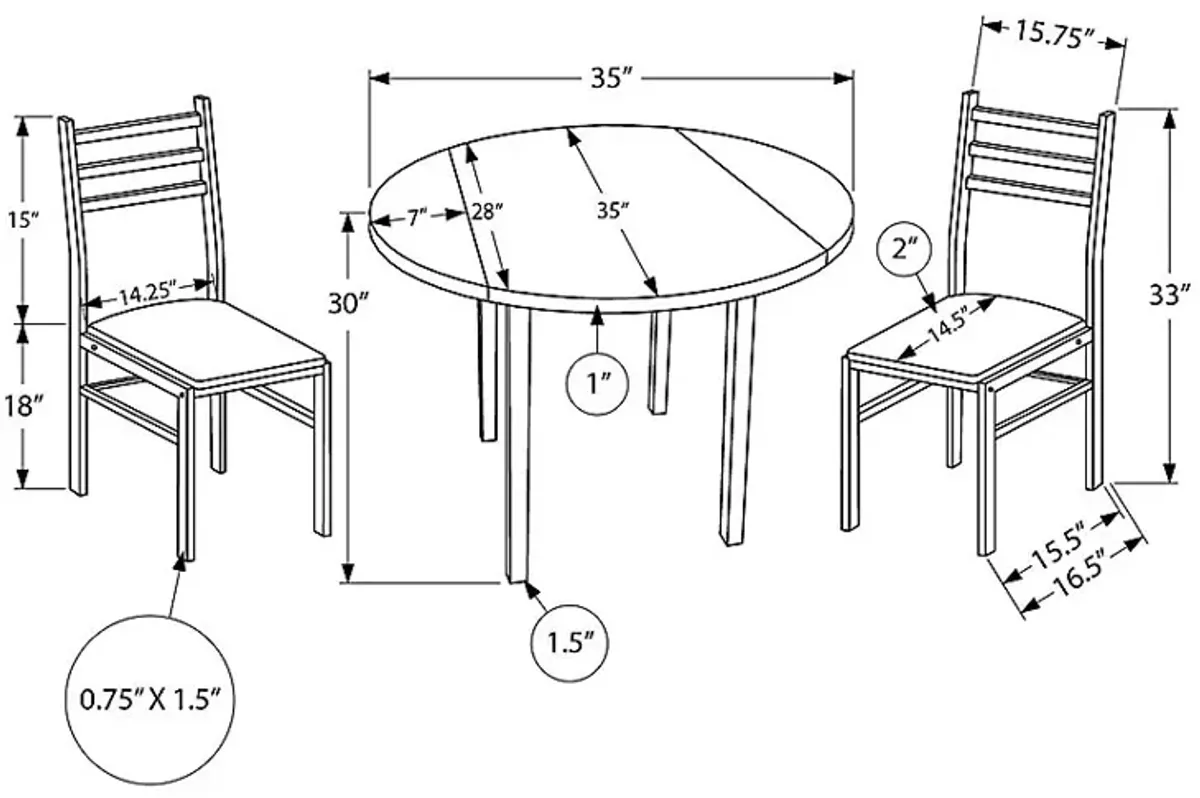 Vernonburg Gray Dining Set