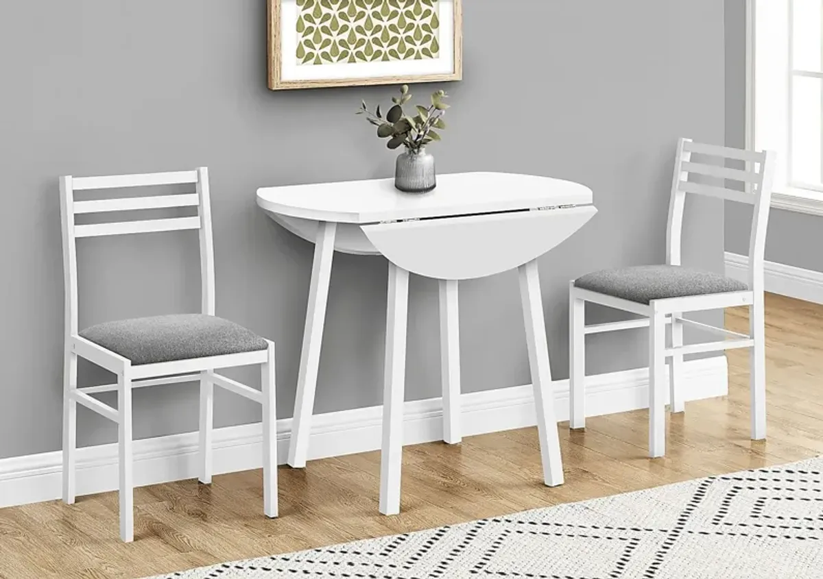 Vernonburg White Dining Set