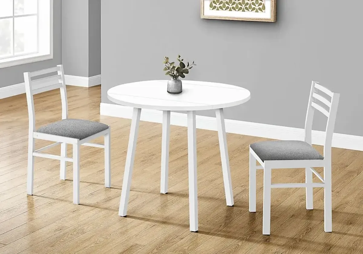 Vernonburg White Dining Set