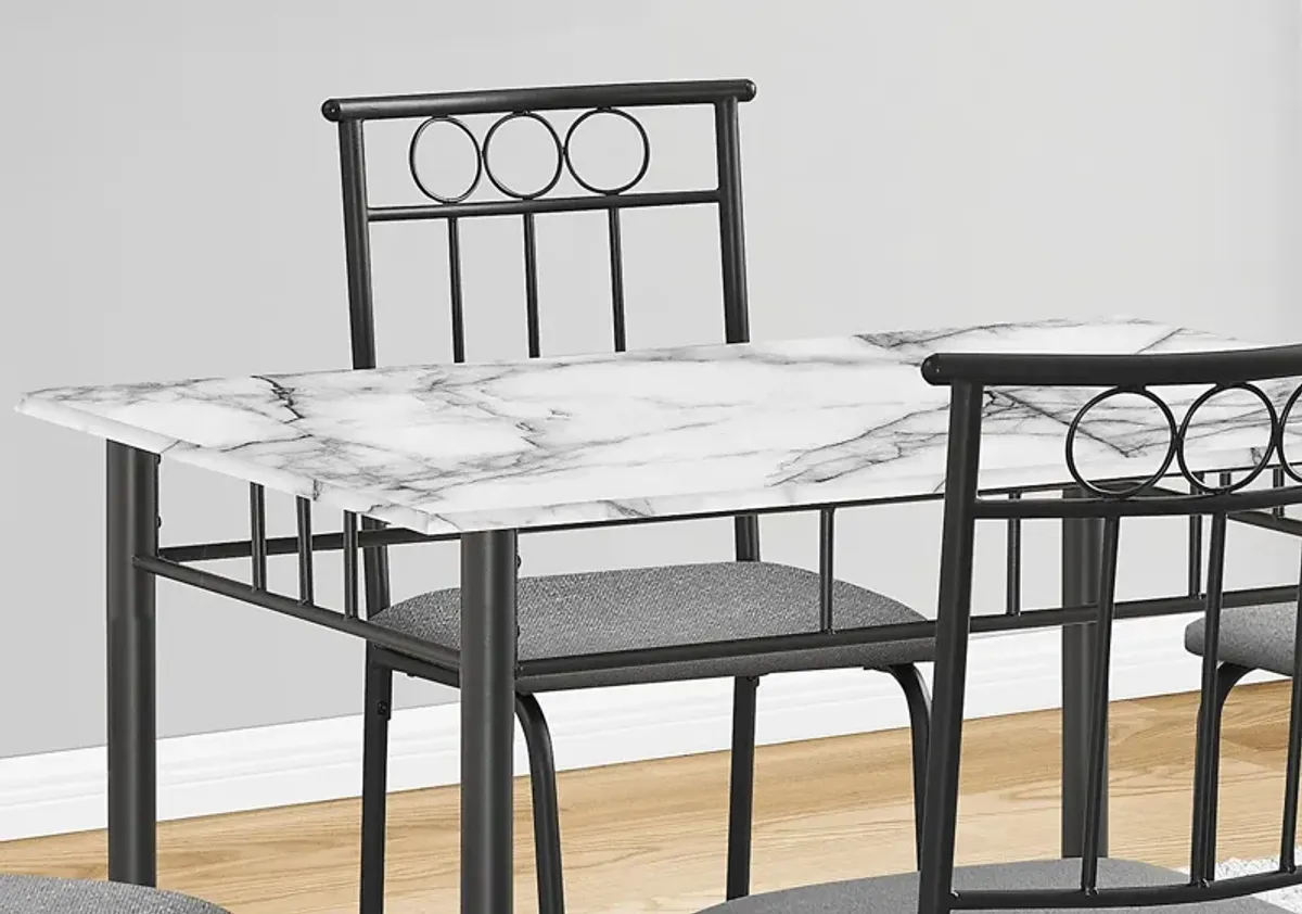 Daveitta Gray Dining Table Set