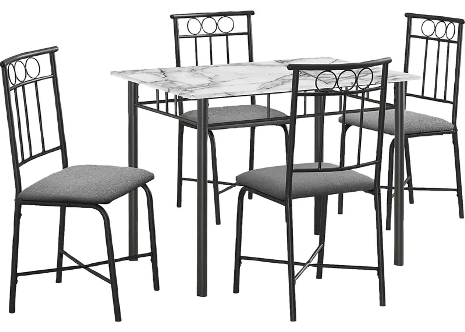 Daveitta Gray Dining Table Set