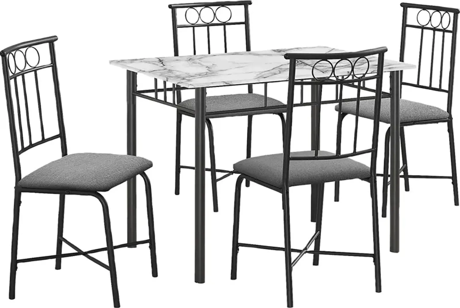 Daveitta Gray Dining Table Set